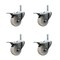 Service Caster 3 Inch Nylon Swivel 58 Inch Threaded Stem Caster Set with Total Lock Brake SCC-TSTTL20S314-NYS-58212-4 - alternate 1